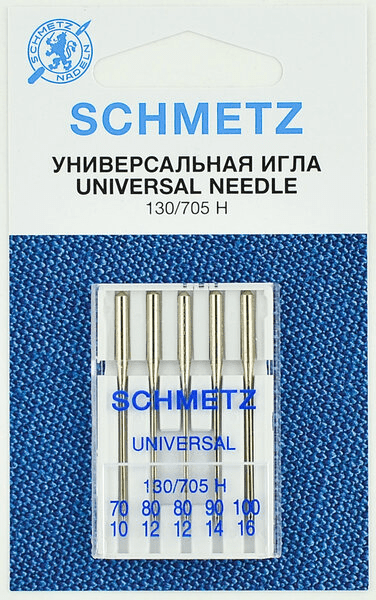 Иглы Schmetz универсальные (70x1, 80x2, 90x1, 100х1), 5 шт в Ишиме